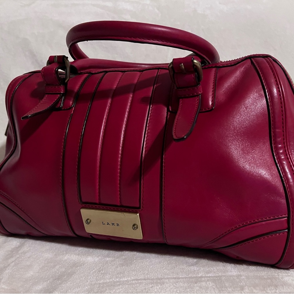 L.A.M.B by Gwen Stefani Classic Red Leather Purse - Picture 2 of 7